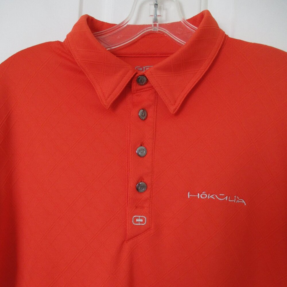 OGIO Mens S/S "Hokulia" Golf Course (Kona Coast, HI) Orange Polo Shirt - Small*